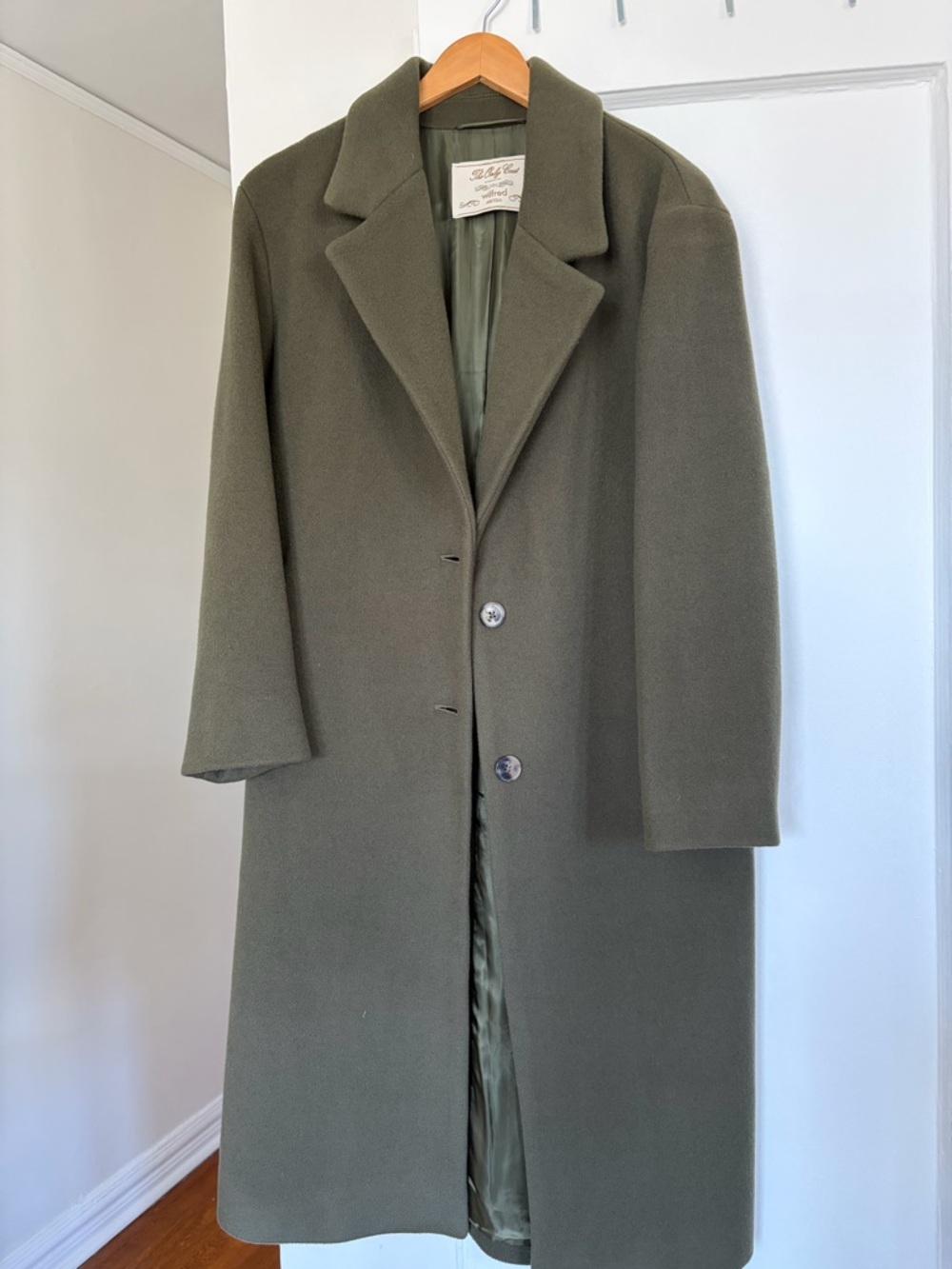 Aritzia Wilfred The Only Coat - Dark Olive - Size S